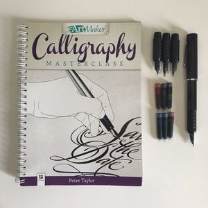 Calligraphy set, master class notebook and tools